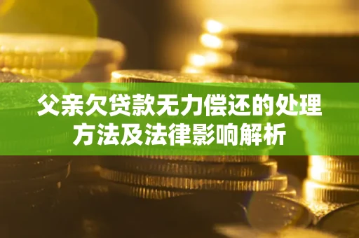 济南父亲欠贷款无力偿还的处理方法及法律影响解析